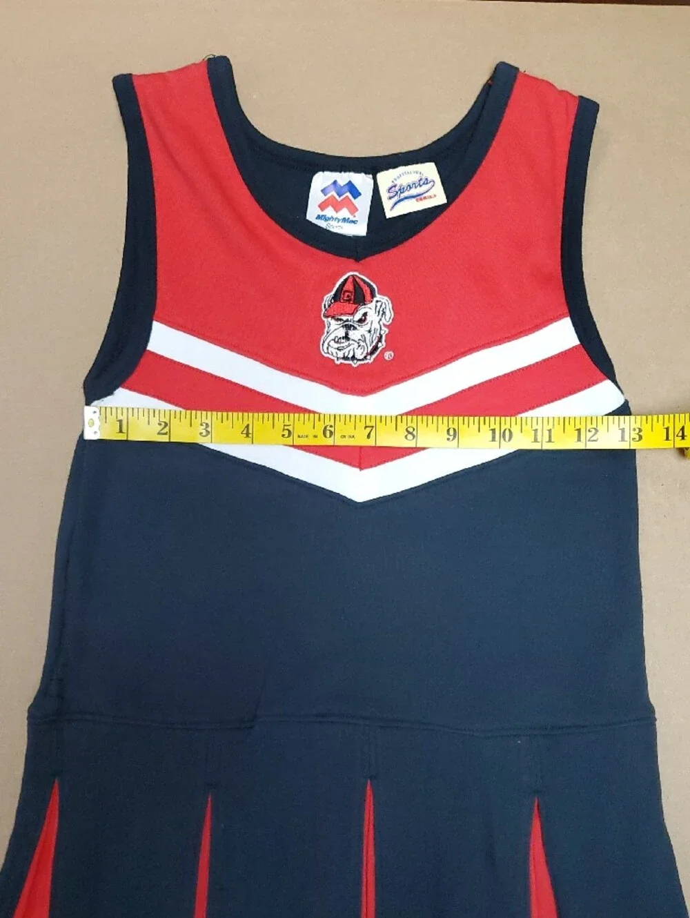 Mighty Mac Sports Georgia Bulldogs Cheerleader One Piece Dress Size 6X